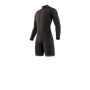 Mystic Neoprenanzug Brand Longarm Shorty Bzip Flatlock 3/2 Herren Shorty 900-Black 2024 Shorty Neoprenanzug 3