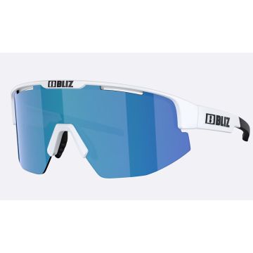 BLIZ Eyewear Sonnenbrille Matrix Shiny White Smoke w blu mirror unisex 2025 Sonnenbrillen 1