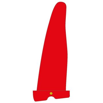 Maui Ultra Fins Windsurf Finne X-RIDE ROT-WEIß Tuttlebox Freeride 1