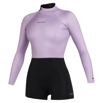 Mystic Neoprenanzug Lunar Longarm Shorty Bzip Women 2/2 Damen Shorty Pink / Purple 2025 Shorty Neoprenanzug 1