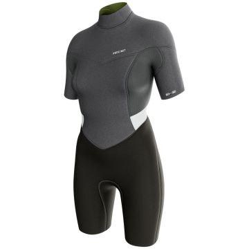 Pro Limit Neoprenanzug Fire Shorty V-Zip FL 2/2 Damen Shorty Grey/Silver 2025 Shorty Neoprenanzug 1