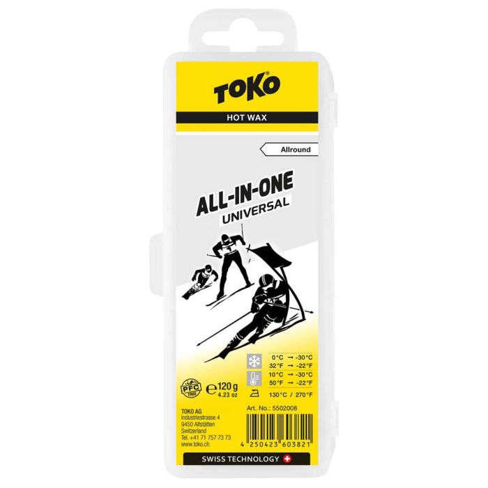 Toko Ski Snowboard Wachs All-in-one Hot Wax 120g (100g=9,13€) (co
