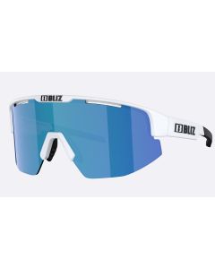 BLIZ Eyewear Sonnenbrille Matrix Shiny White Smoke w blu mirror unisex 2025 Sonnenbrillen 1