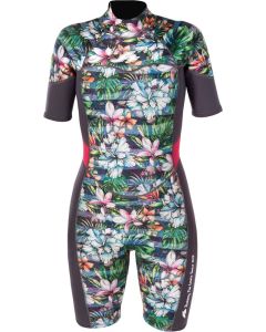 F2 Shorty Lady Surf Happiness Damen pink 2024 Shorty Neoprenanzug 1