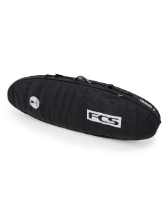 FCS Boardbag Travel 2 Wheelie Long Board 9'2" Black/Grey 2025 Bags 1
