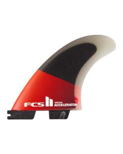 FCS Finnen II Accelerator PC Grom Red/Black Tri Retail Fins 2025 Finnen 1