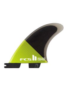 FCS Finnen II Carver PC Medium Acid/Black Quad Rear Retail Fins 2025 Finnen 1