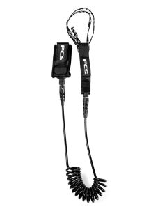 FCS Leash 11' - 14' SUP Comp Touring Essential Leash Black 2025 Leashes 1