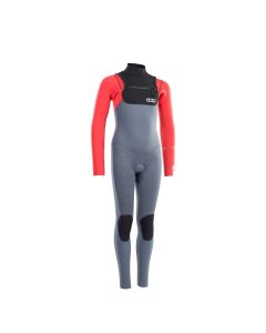 ION Neoprenanzug Capture Semidry FZ DL 4/3 Junior Langarm steel blue/red/black 2025 Kinder Neoprenanzüge 1