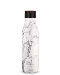 LES ARTISTES PARIS Trinkflasche Bottle UP Marble black & white bril 500ml/16,5fl.oz WEIß & SCHWARZ 2024 Becher & Trinkflaschen 1
