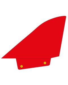 Maui Ultra Fins Windsurf Finne DELTA-XT-50 ROT-WEIß Powerbox Tide 1
