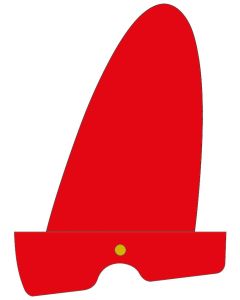 Maui Ultra Fins Windsurf Finne STYLE ROT-WEIß Powerbox Freestyle 1