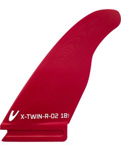 Maui Ultra Fins Windsurf Finne X-TWIN-R-02 ROT SLOT Wave Wave 1