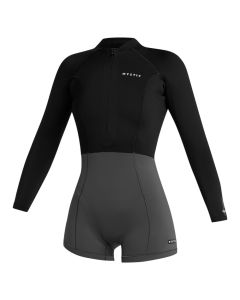 Mystic Neoprenanzug Lunar Longarm Shorty Fzip Women 2/2 Damen Shorty 900-Black 2025 Shorty Neoprenanzug 1