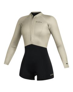 Mystic Neoprenanzug Lunar Longarm Shorty Fzip Women 2/2 Damen Shorty Dirty White 2025 Shorty Neoprenanzug 1