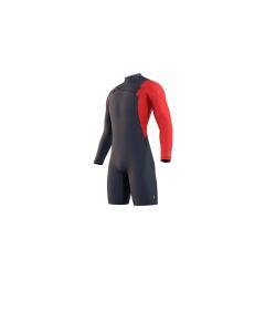 Mystic Neoprenanzug Marshall Longarm Shorty Fzip 3/2 Herren Shorty 412-Navy / Red 2024 Shorty Neoprenanzug 1