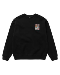 Mystic Pullover Funk Crew Sweat Black Herren 2025 Fashion 1