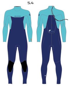 Neil Pryde Neoprenanzug Dolphin Youth BZ 5/4 Junior Langarm C1 Navy / Light Blue 2024 Kinder Neoprenanzüge 1