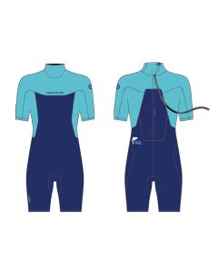 Neil Pryde Neoprenanzug Dolphin Youth Shorty BZ 2/2 Junior Shorty C1 Navy / Light Blue 2024 Kinder Neoprenanzüge 1
