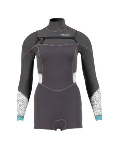 Pro Limit Neoprenanzug Fire Sunset Shorty La Freezip (Dl) '19 3/2 Damen Shorty Black / Ivory 2021 Shorty Neoprenanzug 1