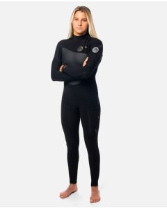 Rip Curl Neoprenanzug WMS HEAT SEEKER ZF STM GB 5/3 Damen Langarm 90-BLACK 2023 Langarm Neoprenanzug 1
