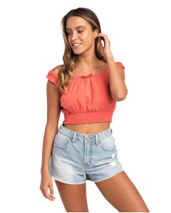 Rip Curl Shirt POP CROPPED Deep Sea Coral Damen 2019 Tops 1