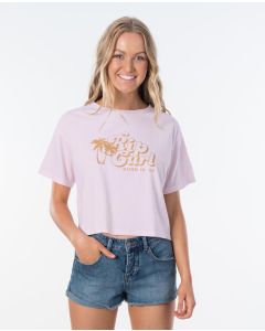 Rip Curl T-Shirt PARADISE COVE TEE LILAC Damen 2020 Tops 1