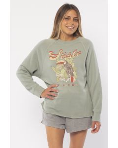 Sisstr Pullover TROPICAL CREW KNIT FLEECE SFM-Sea Foam Damen 2021 Sweater 1