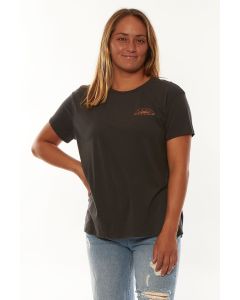 Sisstr T-Shirt DAYBREAK SS KNIT BYFRND TEE CHR-Charcoal Damen 2023 Tops 1