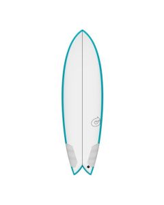Torq Wellenreiter TEC Twin Fish Rail Türkis 2025 Surfboards 1