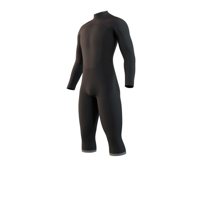 Mystic Neoprenanzug Brand Longarm Shortleg Bzip Flatlock 3/2 Herren Overknee 900-Black 2024 Shorty Neoprenanzug 3