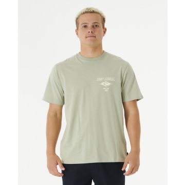 Rip Curl T-Shirt FADE OUT ICON TEE 3396-SAGE 2023 Männer 1