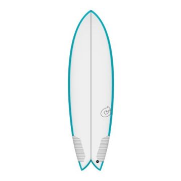 Torq Wellenreiter TEC Twin Fish Rail Türkis 2024 Surfboards 1