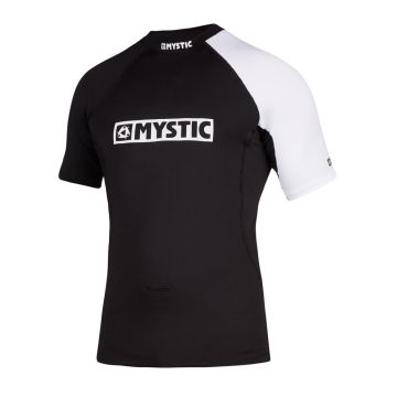 Mystic UV Shirt Event S/S Rashvest Chest Logo 900 Black 2024 Tops, Lycras, Rashvests 1