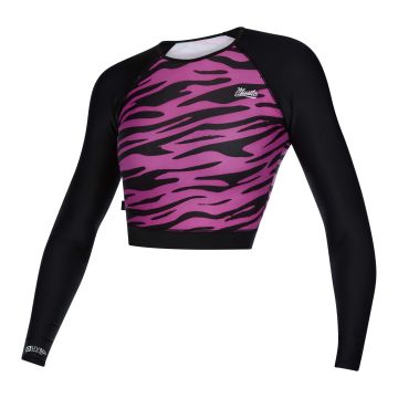 Mystic UV Shirt Diva LS Crop Tee 970-Black/Pink 2021 Tops, Lycras, Rashvests 1
