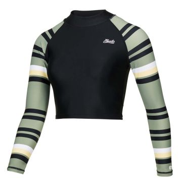 Mystic UV-Shirt Jayde LS Crop Rash Vest 640-Olive Green 2022 Tops, Lycras, Rashvests 1