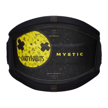 Mystic Trapez Majestic Waist Harness Dirty Habits Herren 952-Black/Yellow 2023 Multi Use Trapeze 1