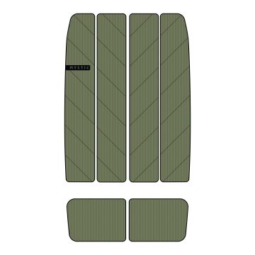 Mystic Deckpad Ambush Mid + Front Deckpad 615-Army 2022 Leashes 1