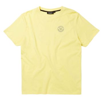 Mystic T-Shirt Boarding 251-Pastel Yellow Herren 2022 Fashion 1