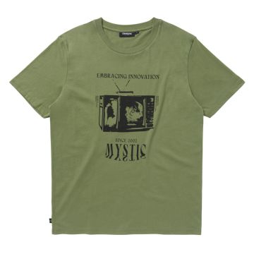 Mystic T-Shirt Broadcast Tee 643-Dark Olive 2023 Fashion 1