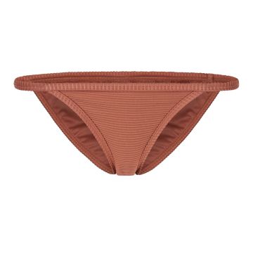 Mystic Bikini Rib Triangle Bikini Bottom 318-Rusty Red 2021 Bikinis 1