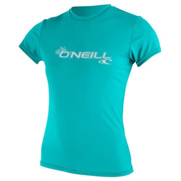 Oneill UV Shirt Wms Basic Skins S/S Sun Shirt 216-LIGHT AQUA 2021 Tops, Lycras, Rashvests 1