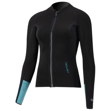 Pro Limit Neo-/ Thermotop Womens Fire Neoprene Top Front Zip Long Sleeve 2Mm 2 Black 2024 Neo-/Thermotops 1