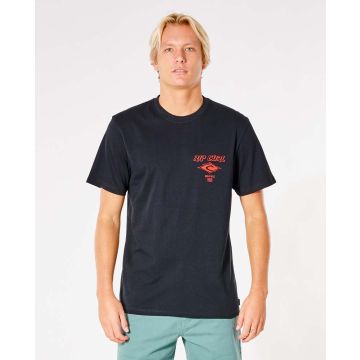 Rip Curl T-Shirt FADE OUT ICON TEE 90-BLACK 2022 T-Shirts 1