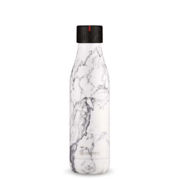 LES ARTISTES PARIS Trinkflasche Bottle UP Marble black & white bril 500ml/16,5fl.oz WEIß & SCHWARZ 2022 Becher & Trinkflaschen 1
