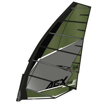 Point 7 Windsurf Segel AC-X Green 2023 Race 1