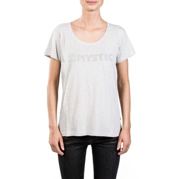 Mystic T-Shirt Brand 2.0 Women Light Grey Melee 2018 Frauen 1