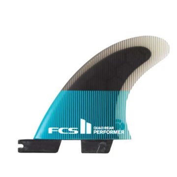 FCS Finnen II Performer PC Medium Teal/Black Quad Rear Retail Fins 2023 Zubehör 1