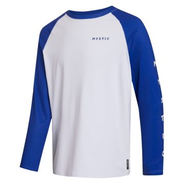 Mystic UV-Shirt Rashvest Bolt L/S Quickdry 135-White / Blue 2024 Tops, Lycras, Rashvests 1