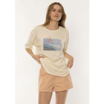 Sisstr T-Shirt INDIE SS KNIT SLOUCH TEE SES-Sea Salt Damen 2024 Fashion 1